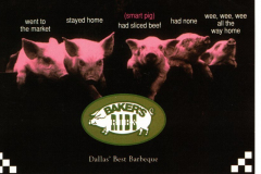 Postcard - Baker's Ribs