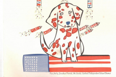 1997 Star Spangled Fourth paper fan