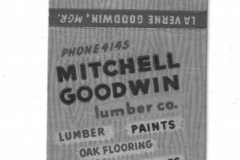 Matchbook - Mitchell Goodwin Lumber Company 8th and Bankhead.