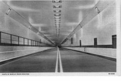 Postcard - Bankhead  Tunnel under Mobile River, Mobile, Alabama.