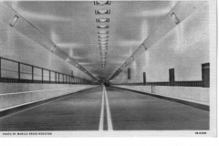 Postcard - Bankhead  Tunnel under Mobile River, Mobile, Alabama.