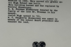 Commemorative Plate, Garland High School Memorial