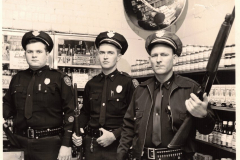 Shotgun squad at drivein grocery store