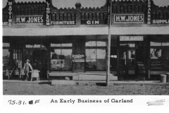An Early Business of Garland - H.W. Jones store