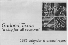 1985 Garland Calendar and Annual Report
