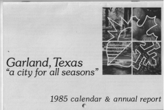1985 Garland Calendar and Annual Report