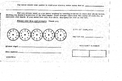 Garland Power and Light meter reading postcard.