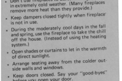 Garland Power and Light Utility Bill insert late 1980's - "Hold on to your Heating Dollars"