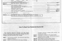 Garland Power and Light Utility Bill insert late 1980's - Understanding Your Residential Electric Bill