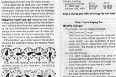 Garland Power and Light Utility Bill insert late 1980's - Understanding Your Residential Electric Bill