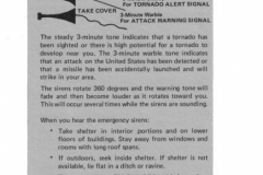 Garland Power and Light Utility Bill insert Tornado Safety