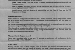 Garland Power and Light Utility Bill insert Letter