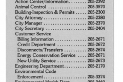 Garland Power and Light Utility Bill insert New Telephone Numbers