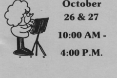 Garland Power and Light Utility Bill insert Arts and Crafts Fair 1985
