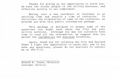 Garland Power and Light City of Garland packet of information for new residents or businesses.