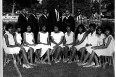 A group of African-American young ladies and gentlemen, late 1960's-early 1970's