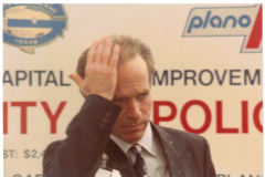 1990 - Garland mayor Billy Tomlinson at Tri-City Police Academy groundbreaking