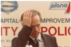 1990 - Garland mayor Billy Tomlinson at Tri-City Police Academy groundbreaking