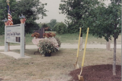 Spring Creek Preserve, planting a tree