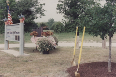 Spring Creek Preserve, planting a tree