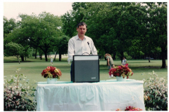 Frisbee Golf Ribbon Cutting Audubon Park May 6, 1995 - Bob Hall