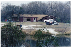 Building probably condemned by City used for Garland Fire Department practice/training.