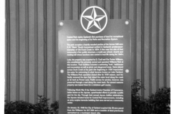 Historic marker at Granger Rec Center in Central Park circa 1996