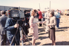 Heliport 1988 - Interview with KDFW Channel 4 TV camera