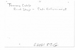 Tommy Cobb, Code Enforcement City employee at the City Print Shop