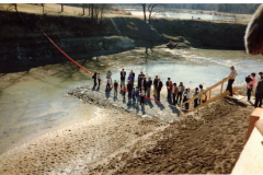 Spring Creek ribbon cutting between Creekbend Drive and Lakeshore Drive, 1980's
