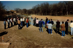 Spring Creek ribbon cutting between Creekbend Drive and Lakeshore Drive, 1980's
