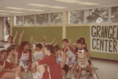 Pizza day at Granger, August 1982.