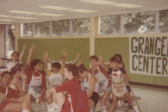 Pizza day at Granger, August 1982.