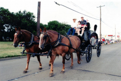Star Spangled Fourth 1999 - Horse-drawn hearse from Eastgate Funeral Home