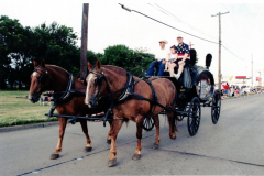 Star Spangled Fourth 1999 - Horse-drawn hearse from Eastgate Funeral Home