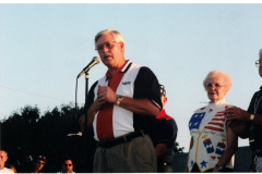 Star Spangled Fourth 1999 - Bob Duckworth speaking and Betty Spence (wife of Mayor)