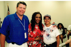 Star Spangled Fourth 1999 -  Johnny Beach (City Council), Mary Wilson of the Supremes and Natalie Beach (L to R)