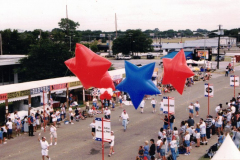 Star Spangled Fourth 1997 - Parade with giant star shaped balloons