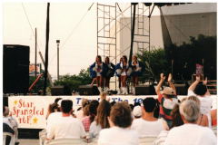 Star Spangled Fourth 1996 - Stage, Dallas Cowboys Cheerleaders and audience