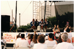 Star Spangled Fourth 1996 - Stage, Dallas Cowboys Cheerleaders and audience