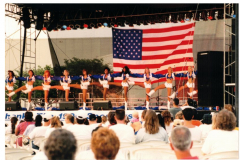 Star Spangled Fourth 1996 - Stage, Dallas Cowboys Cheerleaders and audience