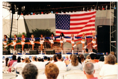Star Spangled Fourth 1996 - Stage, Dallas Cowboys Cheerleaders and audience