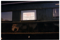 Star Spangled Fourth 1996 - Dining Car "Goliad" sign