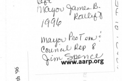 Star Spangled Fourth 1996 - Dining Car "Goliad" - Mayor Ratliff and Council Rep Spence