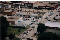 Star Spangled Fourth 1998 - Downtown looking south at Seventh Street from above Austin Street.