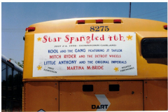 Star Spangled Fourth 1998 - DART bus with SS Fourth sign