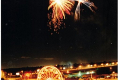 Star Spangled Fourth 1998:  Fireworks over the Garland celebrations - Ferris Wheel