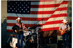 Star Spangled Fourth 1996 - Band onstage in front of large American flag