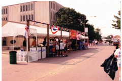 Star Spangled Fourth 1996 - Booths in front of downtown buildings
