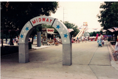 Star Spangled Fourth 1996 - Midway - Ticket booth, Carnival Rides and Fun Slide